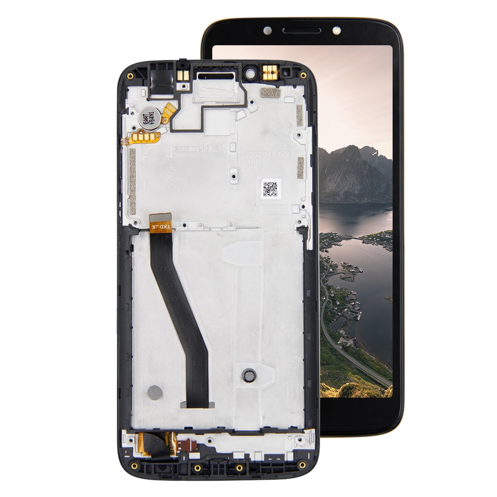 For Motorola Moto E5 Play Go Edition LTE XT1920-15 XT1920-16 XT1920-18 LCD Display Touch Screen Digitizer Assembly Frame