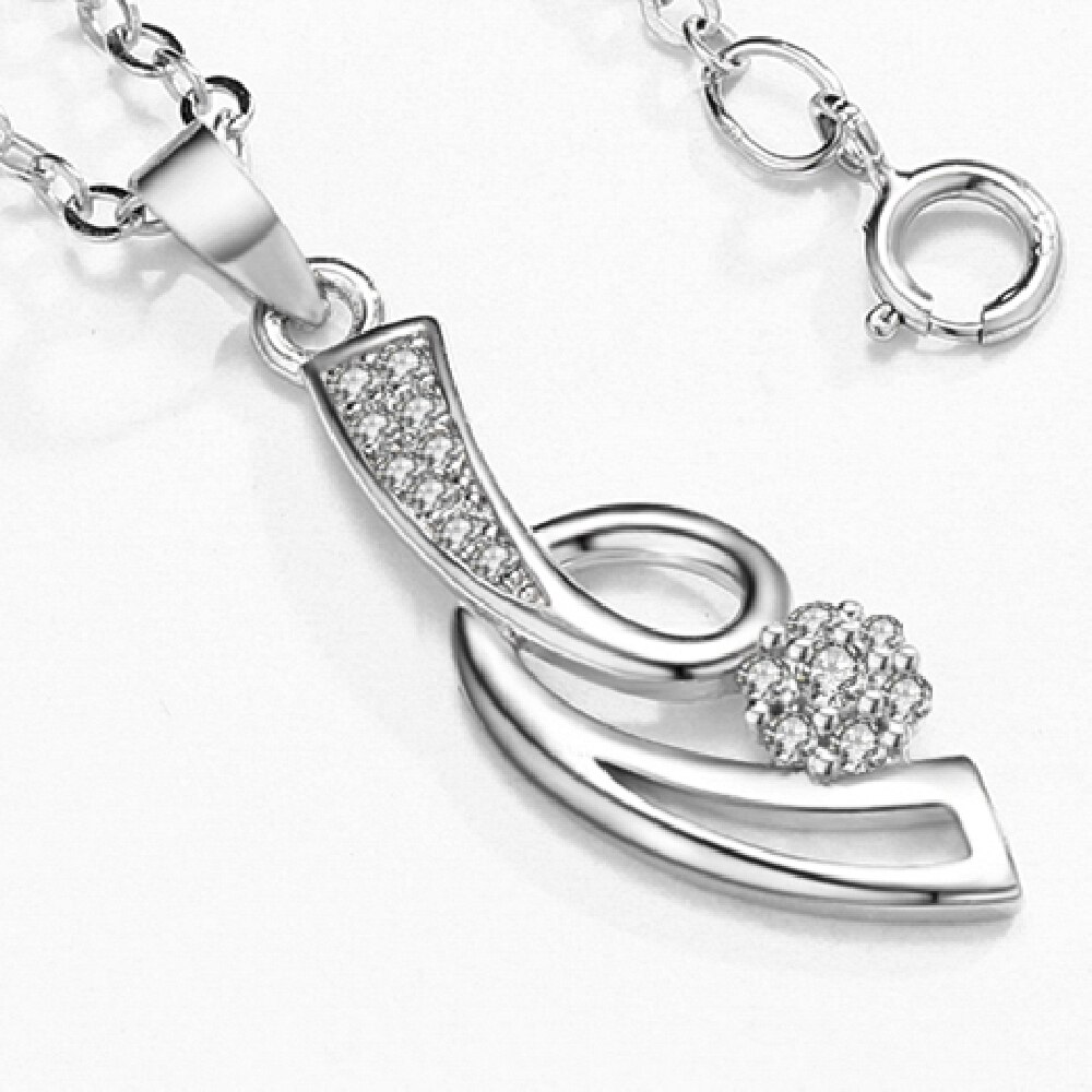 Sodrov Trendy Elegante AAA Zirkon 925 Sterling Silber Natur Anhänger Halskette Edlen Schmuck für Frauen Silber Schmuck