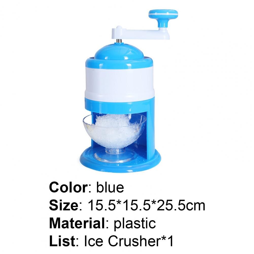 80% Sales Ice Shaver Eco-friendly Large Capacity Plastic Manual Ice Shaver Machine for Home