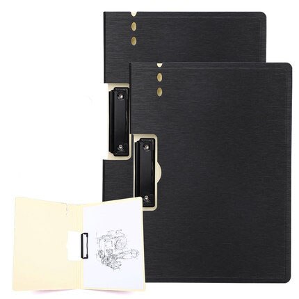 2pcs File board folder information test paper storage a4 roll plywood pad student writing office supplies: NO2