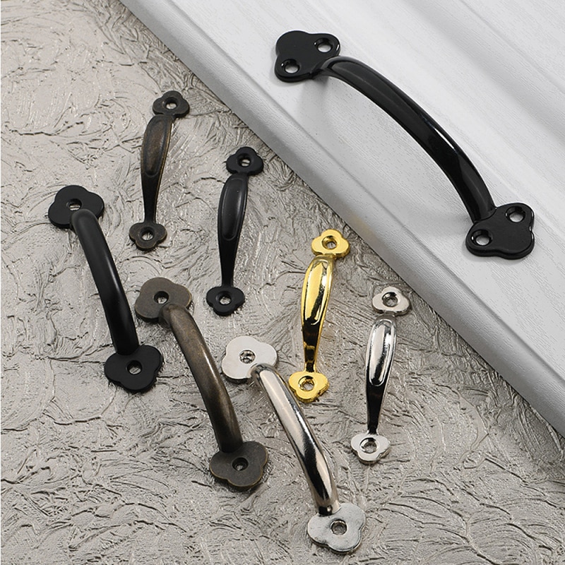 1PC Drawer Door Knobs Jewelry Box Cabinet Pulls Cupboard Pull Handle Antique Furniture Handles Decoration