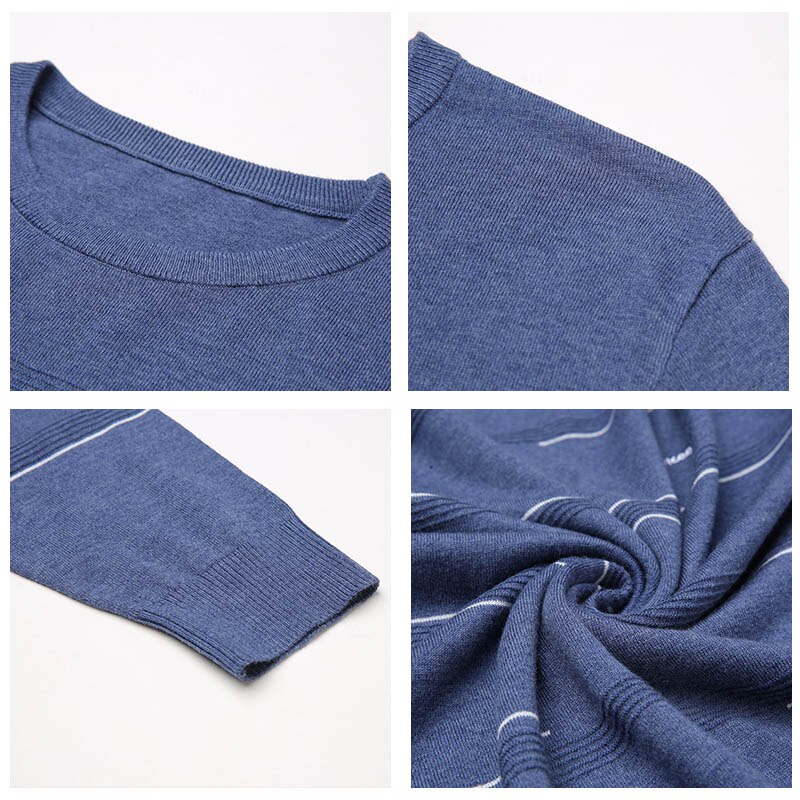 COODRONY Brand Sweater Men Streetwear Striped Pull Homme Autumn Winter Wool Knitwear Pullover Men C1097