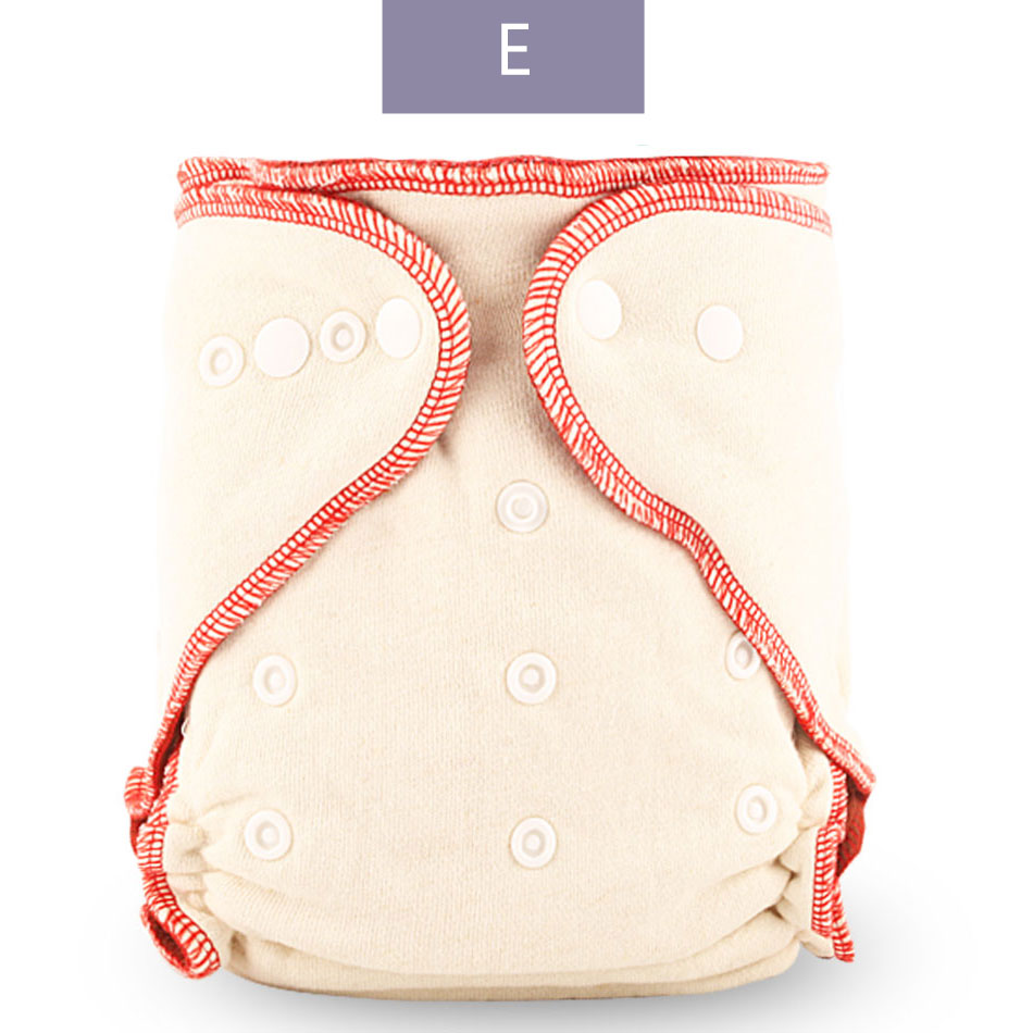 Elinfant Kawa polarny runo wielokrotnego użytku dopasowana pieluszka jeden rozmiar noc AIO i AI2 pieluszka dla niemowląt zmywalna konopna pieluchy z tkaniny 1 szt. Opakowanie: E-fitted diaper