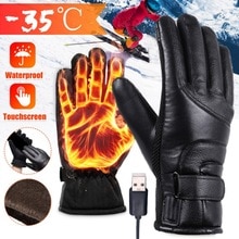 Usb Oplaadbare Elektrische Verwarmde Handschoenen Waterdichte Verwarmde Handschoenen Batterij Aangedreven Voor Motorfiets Ski Handschoenen