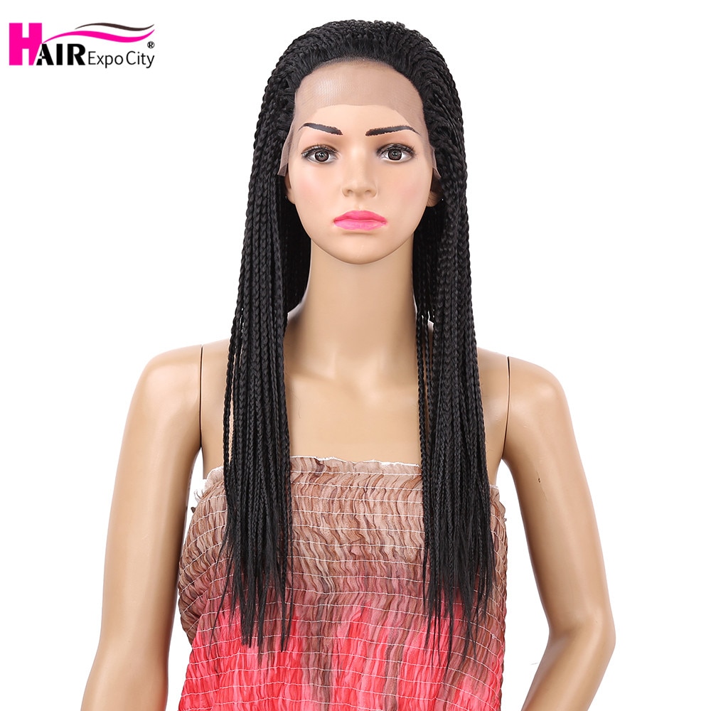  22 Inch Long Braided Wig Box Braid Hair Synthetic ... – Grandado