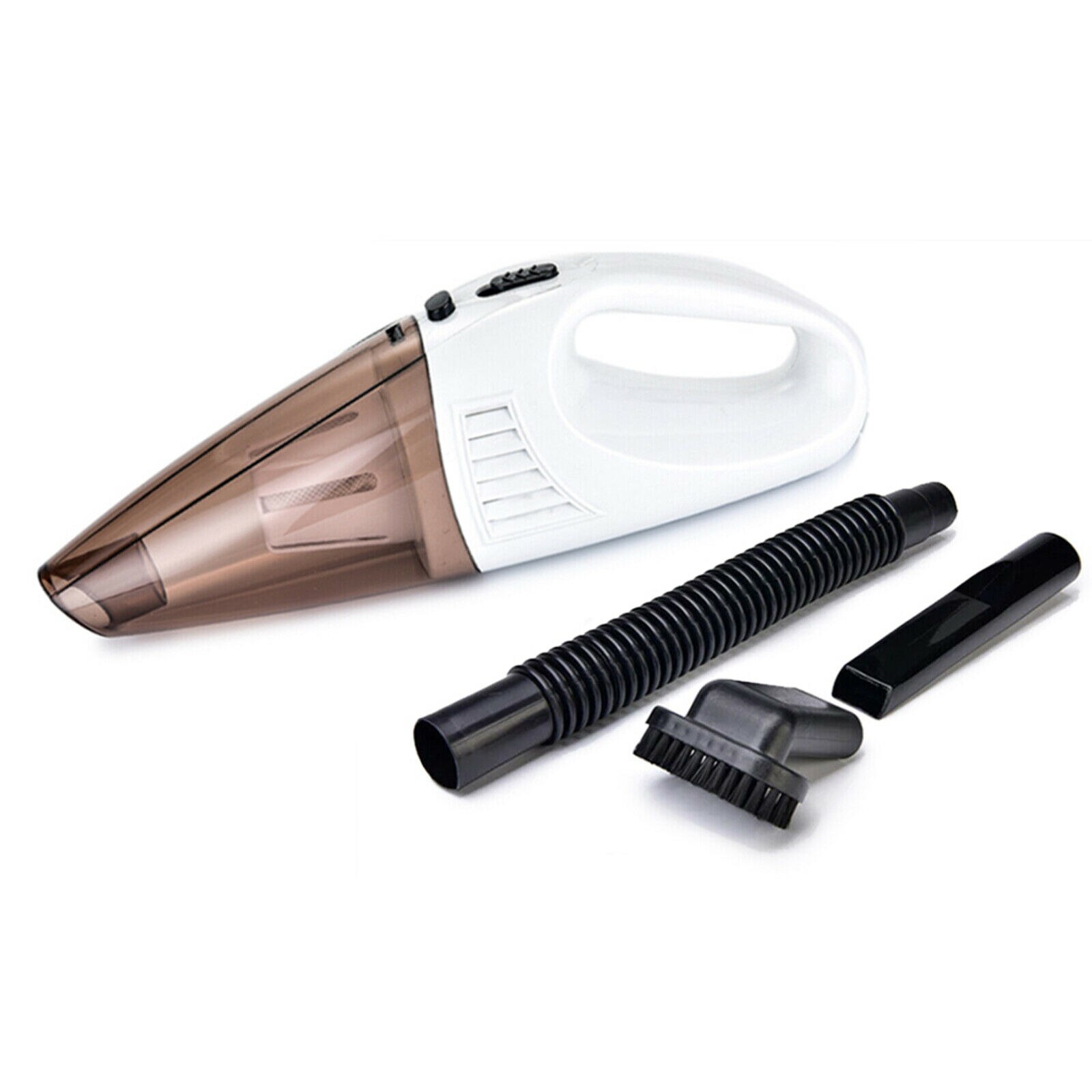 Aspirateur de voiture Portable 4 en 1, avec cordon d'alimentation, pour caravane, humide/sec, pour maison et voiture, 70W, 12V: WHITE