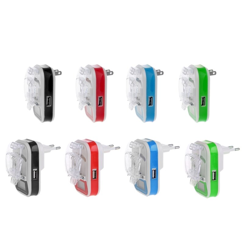 Ootdty Usb Universal Battery Charger Lcd Indicator Scherm Eu/Us Plug Voor Mobiele Telefoons