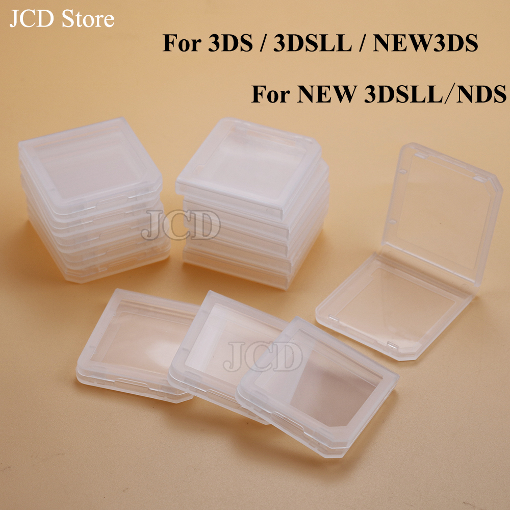 Caja de cartucho de juego de plástico transparente, cubierta antipolvo para Nintendo 3DS 3DS LL NDS, caja de juego de fácil almacenamiento a prueba de polvo, 5/10 Uds.
