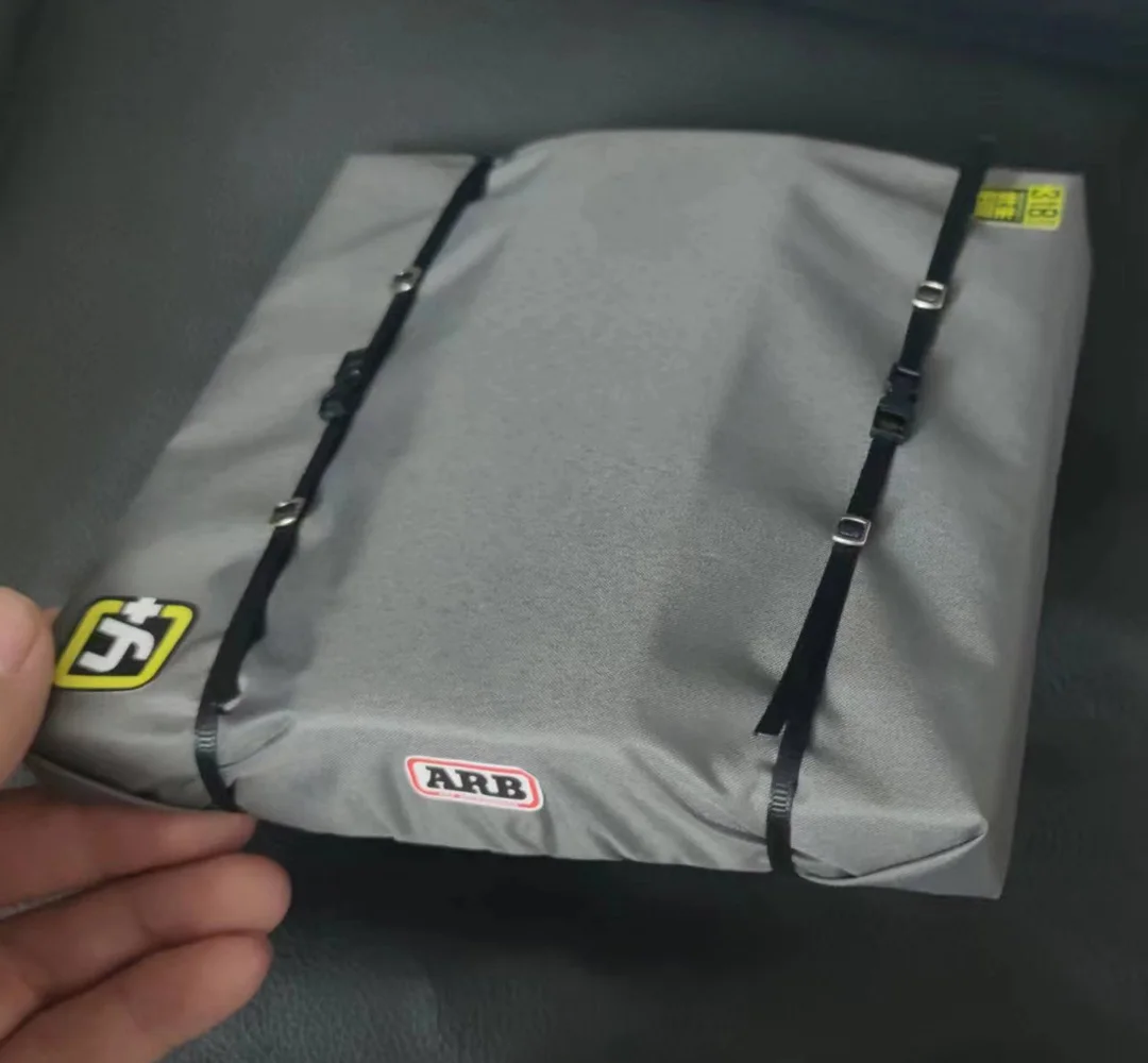 Gesimuleerde Daktent Tas Waterbestendig Tent Versieren voor 1/10 RC Crawler Auto AXIALE SCX10 Traxxas TRX4 Defender Bronco RC4WD Onderdelen: YELLOW