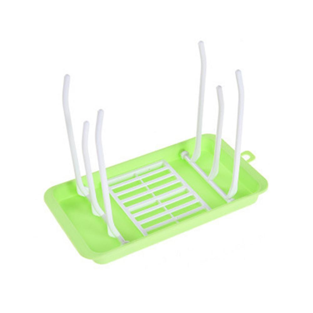 Porte-biberon support de rangement pour bouteilles égouttoir pliable porte-bouteille pour bébé: green