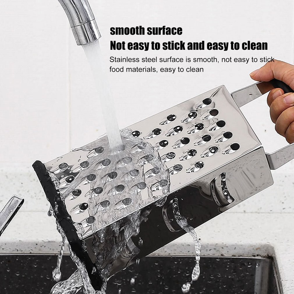 Multifunctionele Doos Rasp Kaas Raspen Roestvrij Staal Voor Keuken Raspen Voor Keuken Met 4 Zijden Rasp Non-Slip Basis