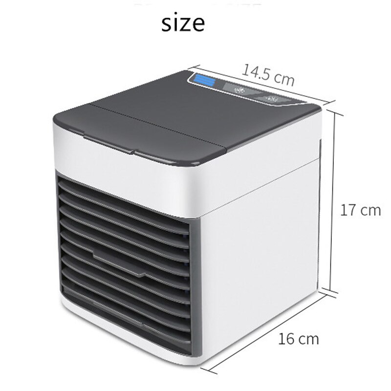 USB Mini Portable Air Conditioner Humidifier Purifier 3 gears Light Desktop Air Cooling Fan Air Cooler hvac grille Office Home
