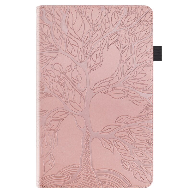 Tablet Case for iPad 8th 7th Gen 10.2" - Embossed Leather Folio Cover - Shockproof & Anti-Dust: Rose Gold / For iPad 8 10.2 2020