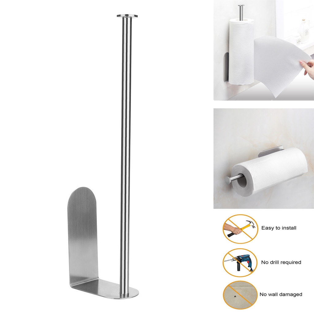Vertical Diversified Paper Towel Holder Wall Mount Paper Holder Storage Rack Home Improvement accessories Towel wall Holder