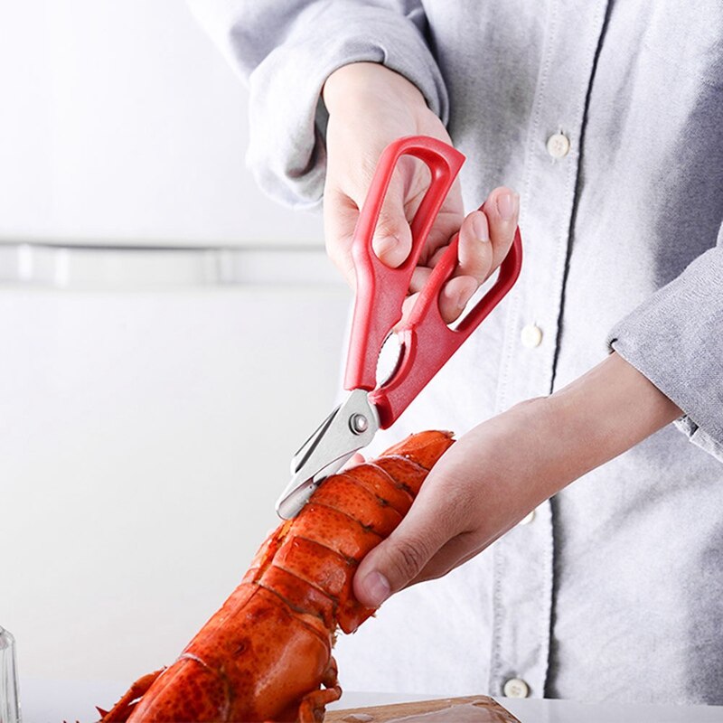 Multifunctional Seafood Scissors for Lobster Fish Shrimp Crab Seafood Scissors Detachable Shells Shears Kitchen Cooking Tools