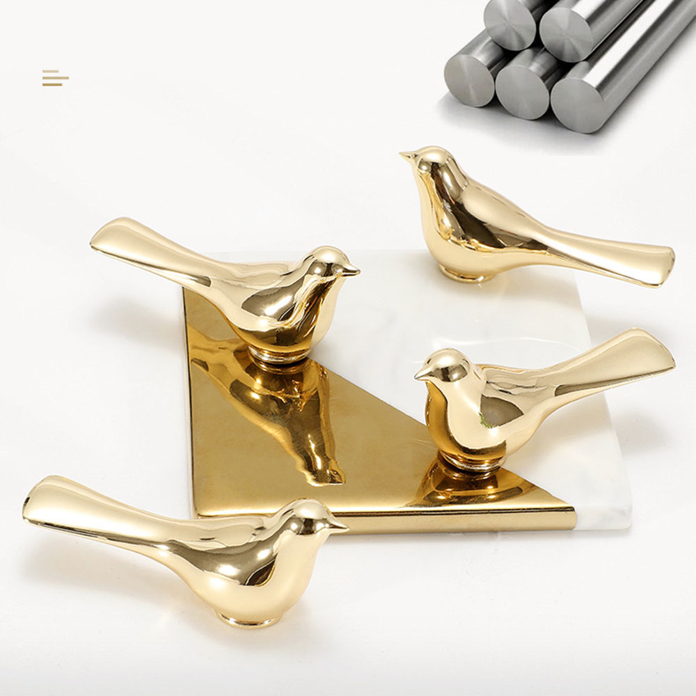 Skåphandtag Guld - Enkel Knopp - Zinklegering - För Lådor, Skåp och Möbeldekor