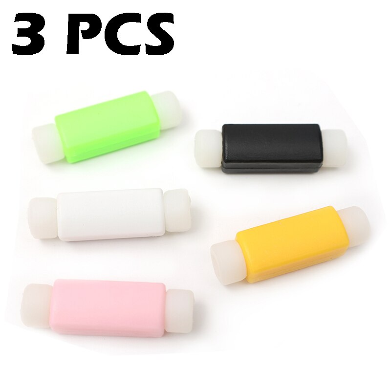 Kabel ochronny pokrowiec słuchawki przewód słuchawek silikonowy trwały ochraniacz do szybkiego ładowania telefonu kabel do transmisji danych Organizer do kabli zarządzanie: Random Color 3 PCS