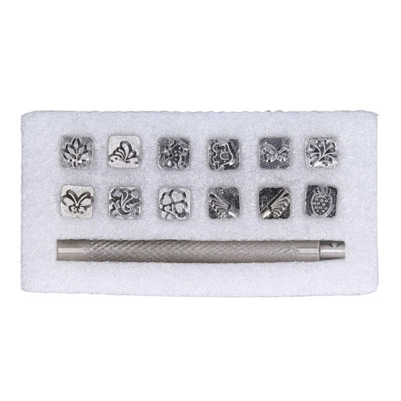 Leather Stamps Leather Stamping Kit DIY Production for Home for Suitcase for Wallet: Style2