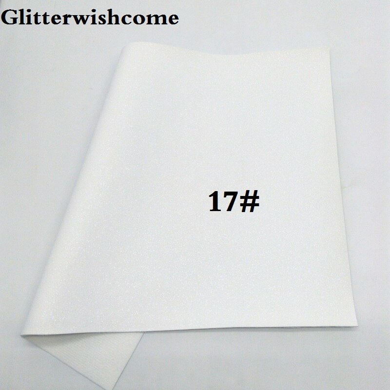 Glitterwishcome 30 x 134cm mini rulle vinyl til sløjfer ruskind glitter læder fabirc imiteret læder lagner til sløjfer , gm209: 17