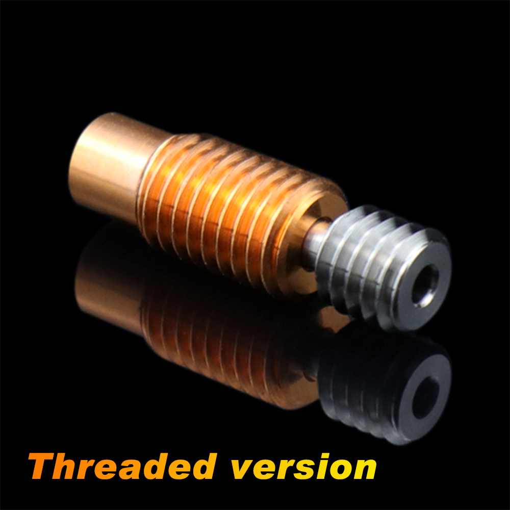 V6 Heatbreak Titanlegierung Bimetallhals für 1,75 mm Filament Sidewinder X1 X2/Genius Genius Profi 3D-Drucker V6 Hotend Kehle: 2,2mm / verrotten