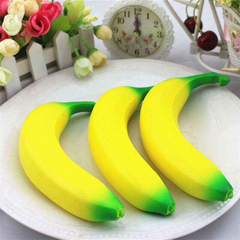 Brand Squash Anti-stress Toy Slow Rising Squishy Banana Wrist Hand Pad Rest Kid Toy Charm Home Decoration Cute Squish25