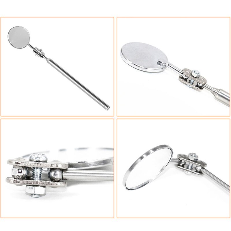 Portable Car Telescopic Detection Lens Inspection Round Mirror Car Angle Tools