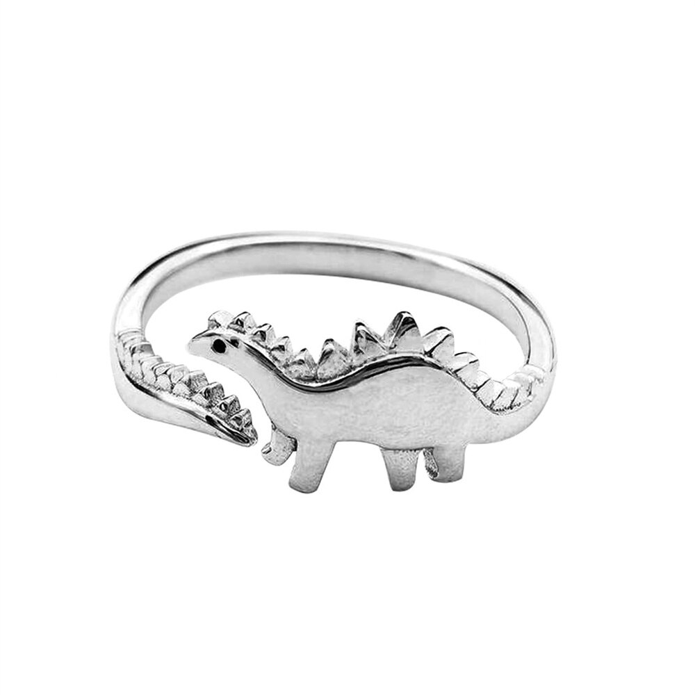 Mooie Prachtige Verscheidenheid Van Dinosaurus Vorm Ring Sieraden Vrouwen Party Eenvoudige Honderd Bijpassende Accessoires