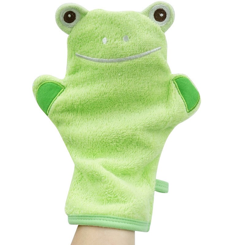 Cartoon Baby Baby Bad Handschoen Handdoek Leuk Dier Super Zacht Katoen Bad Douche Brush Spons Diepe Reiniging Huid Voor Kinderen: animal06