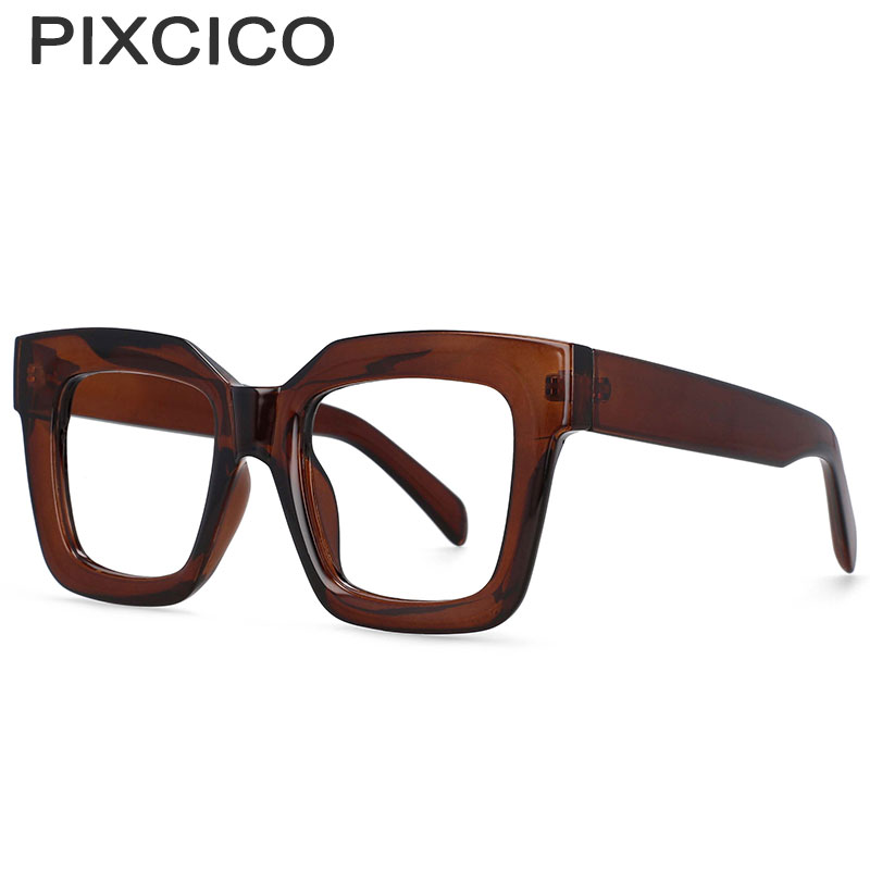 54406 Large Frame Square Glasses Frame Men Women Read Computer Glasses Frame