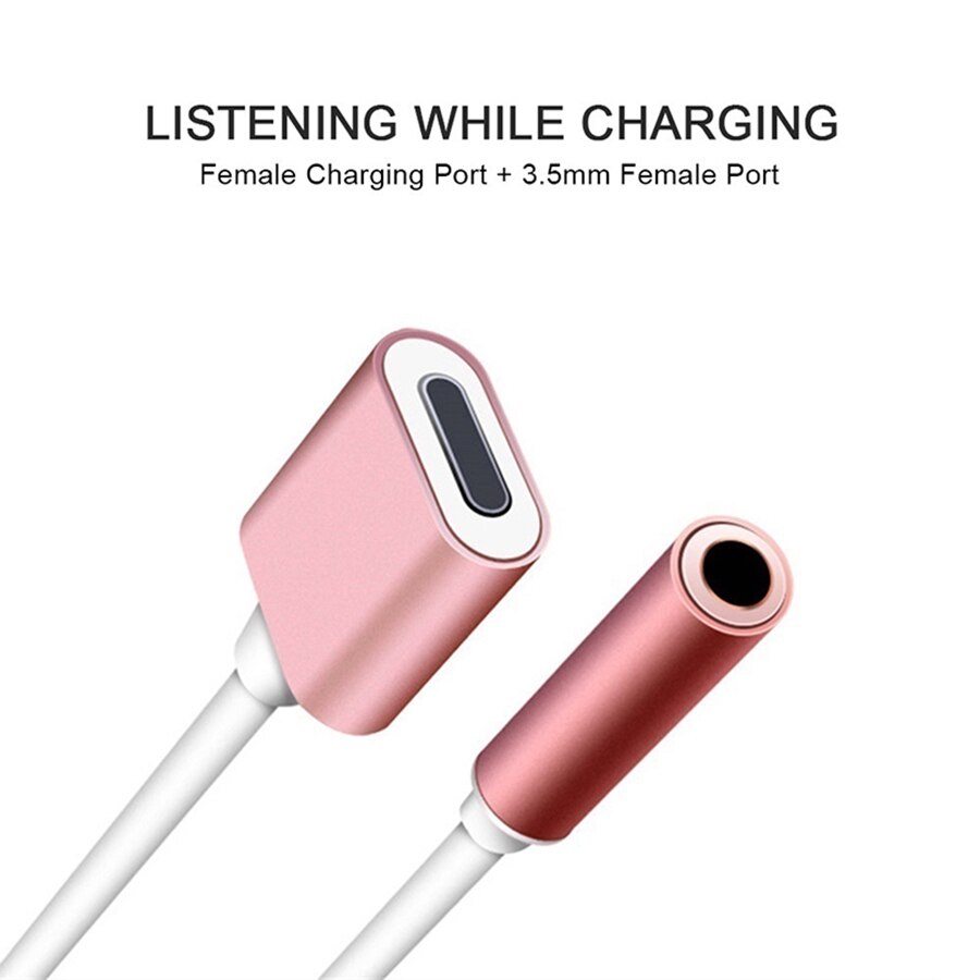 Adapter Kabels Audio Opladen Connector Voor Iphone X 7 8 Plus Xr 11 12 13 Pro Xs Max 3.5Mm hoofdtelefoon Adapter Aux Splitter Kabel