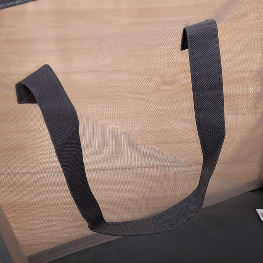 Przenośna siatka robić prania kosz składany z uszami robić przechowywania uchwyt składany sznurek Port kosz na brudne ubrania ^ o ^