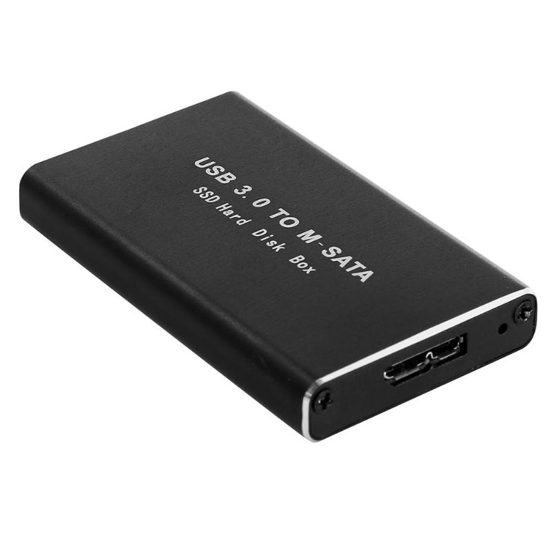 mSATA zu USB 3.0/3.1 SSD-Gehäuse Externe HD-Festplatte Festplattenbox Aufbewahrungsbox-Adapter