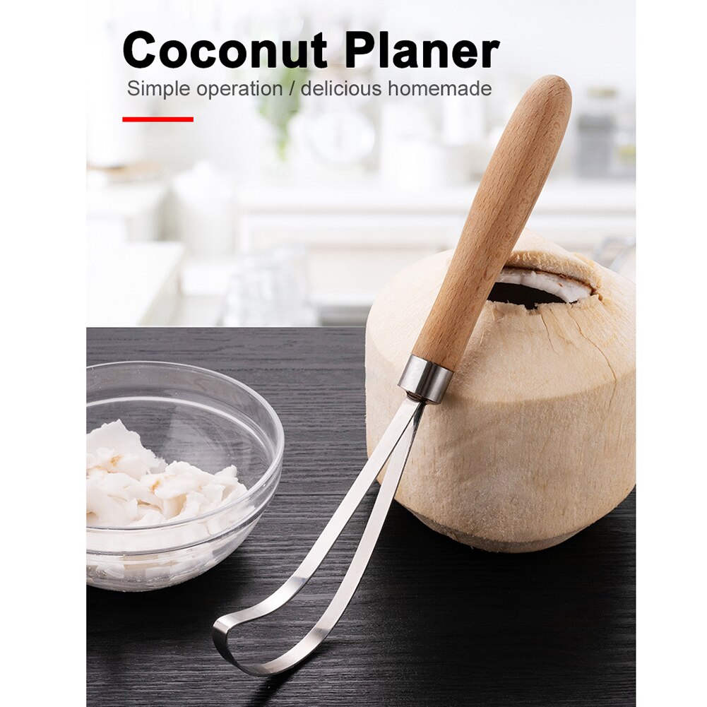 Kitchen Stainless Steel Coconut Shaving Cutter Digging Coconut Tool Household Meat Removal Coconut Tool Coconut Meat Removal