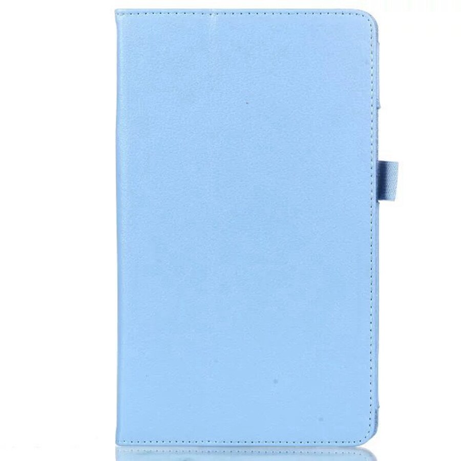 Ultra Slim PU Leather Case For Huawei MediaPad M5 lite 8 JDN2-W09/AL00 8.0 inch Stand Cover for huawei m5 lite 8 Case+film+pen: blue