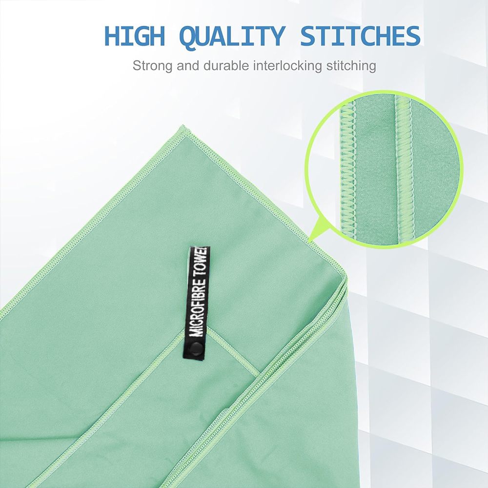 Schnelltrocknendes campinghandtuch, mikrofaser-reisehandtuch, 3 größen,  beim 1er- Pack, einstellen für Camping, Strand, fitnessstudio, Sport, Yoga und schwimmbad