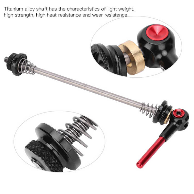 Bicycle Skewer Bike Quick Release Skewer Titanium Alloy Cycling Wheel Skewer Bicycle Quick Release For Mountain Cycling Parts