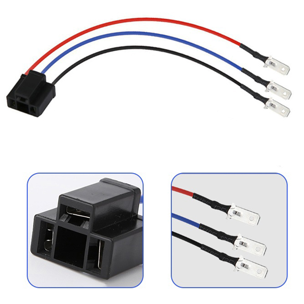 Car LED Headlight Lamp Bulb Socket Wiring Harness Female Head Connector Conversion Adapter Cable Line for H4