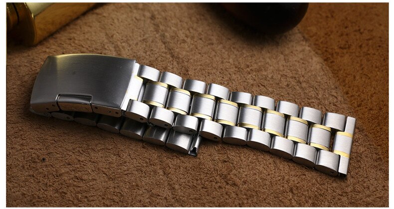 14mm 16mm 18mm 19mm 20mm 21mm 22mm 24mm 26mm bracelets de en acier inoxydable montres bracelets accessoires: Bleu / 26mm