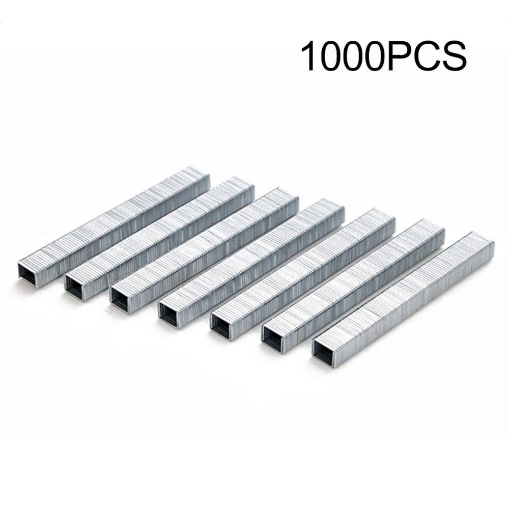 1000 pz 1008J graffette a forma di porta 11.3*1.2mm chiodi per pistola per punti metallici 3 in 1 cucitrice meccanica accessori strumento per carpentiere
