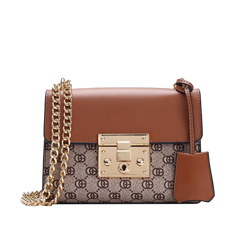 Moda de Alta Capacidade Sacos para As Mulheres PU de Couro Saco Do Mensageiro Do Ombro das Mulheres Bolsa Sac A Principal Sacos Crossbody Marca projetistas: Marrom