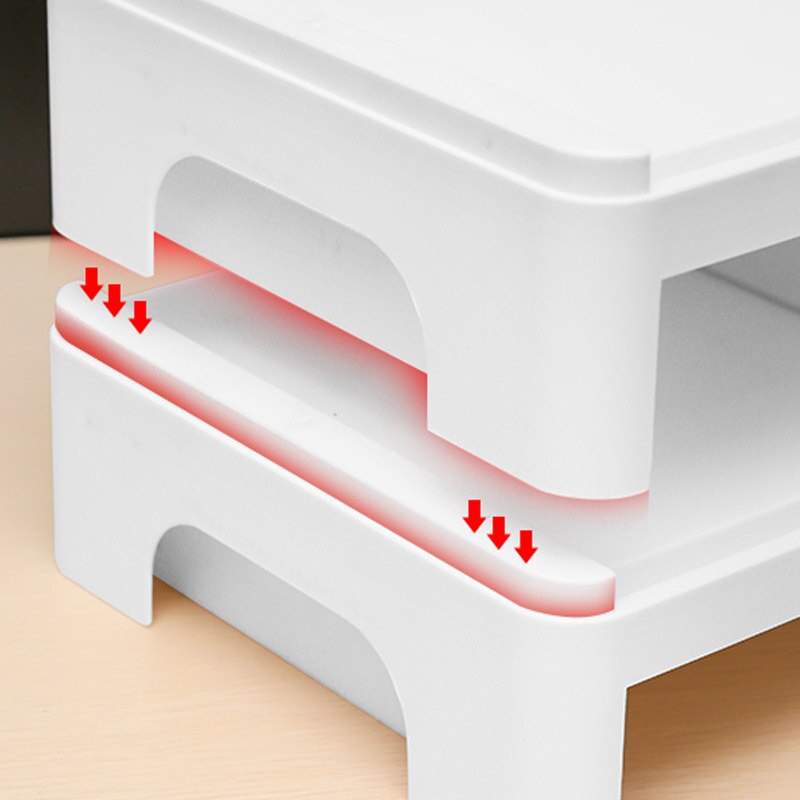 Multifunction Monitor Stand Table Desktop Computer Screen Riser Lockers Desk Organizer Stationery Books Storage Office Supplies