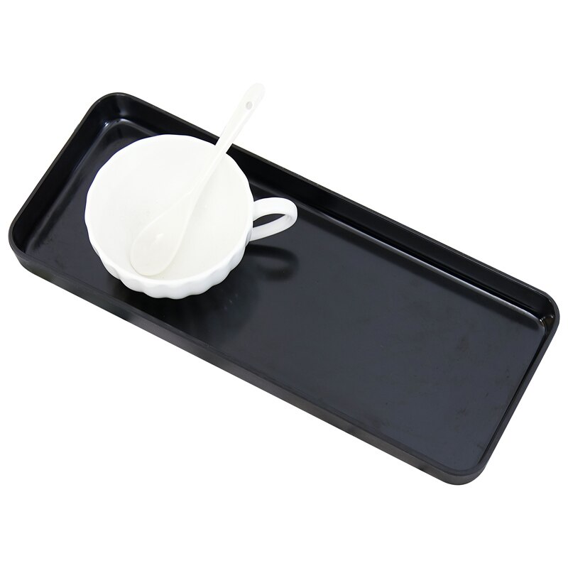 Plateau rectangulaire en plastique | Petit plateau rectangulaire, plateau à thé en plastique, salon tasse d'eau domestique, assiette marmite créative personnalité nordique, assiette étroite