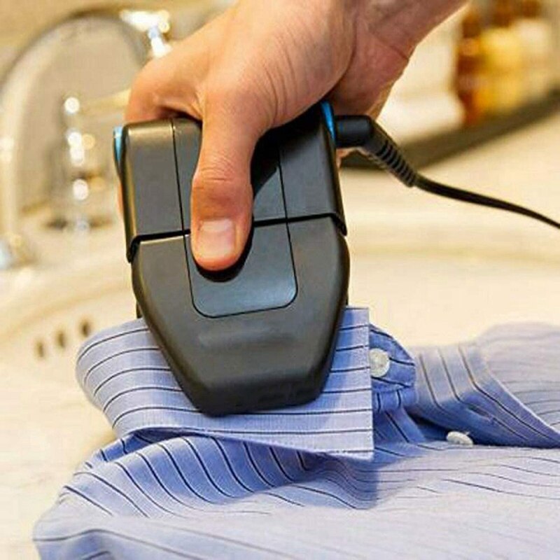 Top Small Electric Iron Handheld Ironing,Mini Portable Travel Sewing Supplies Nonstick Soleplate Lightweight Heat Up UK Plu