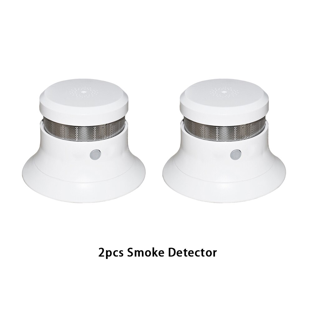 2 Pieces 80dB Sound Fire Alarm Profession Smoke Detector Sensor Mini Size Smoke Monitoring Battery Operated Fire Warning Alarm: Default Title