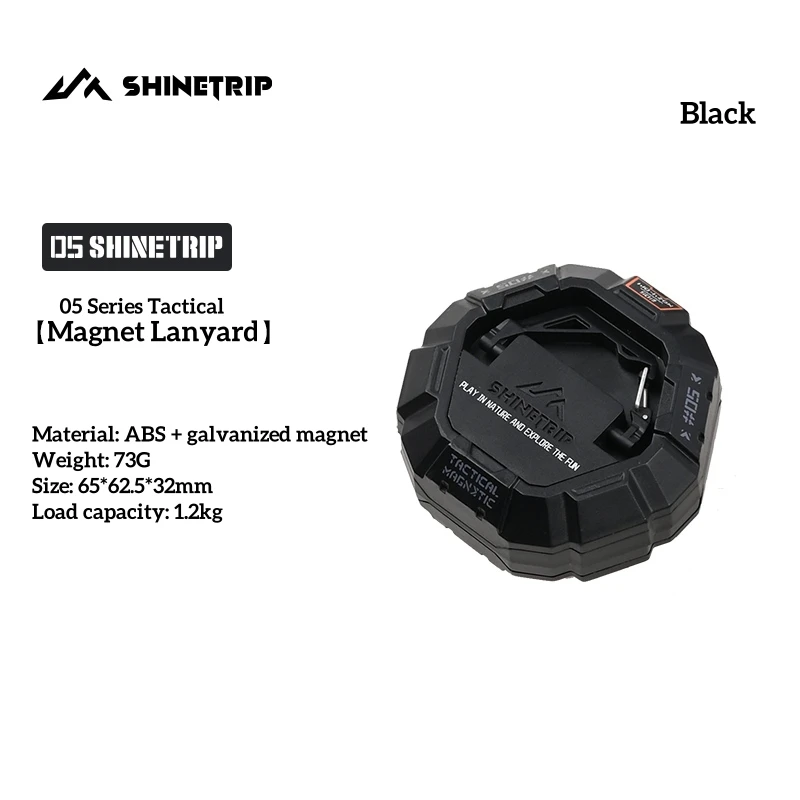 ShineTrip Tenda da campeggio forte gancio magnetico Lampada da esterno multiuso portatile Fibbia sospesa Fibbia di bloccaggio con clip per baldacchino esterno: Argento
