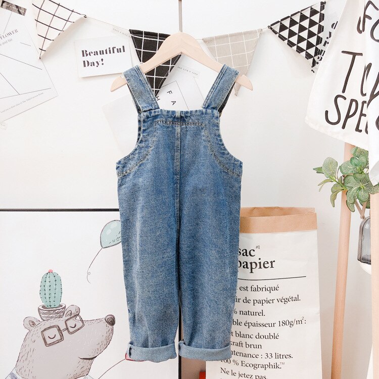 kinderen Jumpsuit Mode Koreaanse Denim Overalls voor Jongens Kinderkleding Jean Jumpsuits voor Kinderen Peuter Jongens Broek