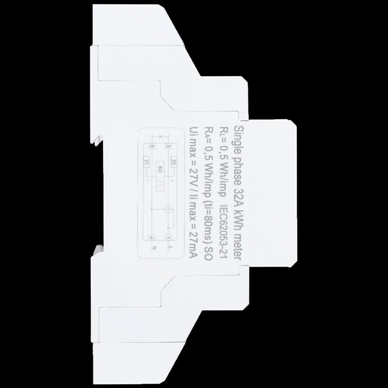 Din Rail Single Phase Analog Counter Electricity Power Consumption Wattmeter Energy Meter Watt Kwh 5-32A Ac 230V