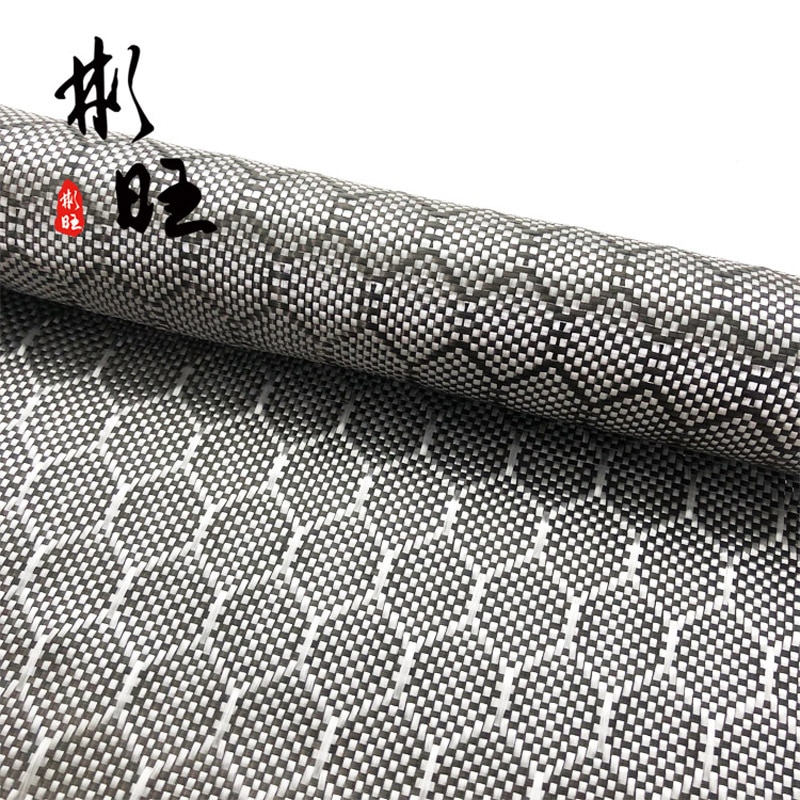 3K 300G glass carbon hexagonal jacquard cloth, 3k carbon fiber + glass fiber，High strength, high toughness, hexagon