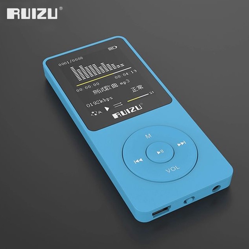 RUIZU X02 100% original English version Ultrathin MP3 Player with 32GB storage and 1.8 Inch Screen can play 80h, Original