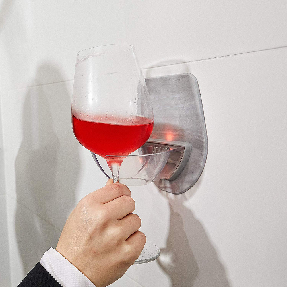 Watt Plastic Wine Glass Holder For The Bath Shower Red Wine Glass Holder L0314